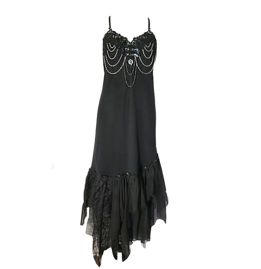 black chain gown medium