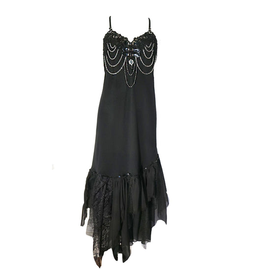 black chain gown medium