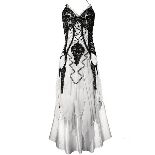 black and white gown sizes 2-6